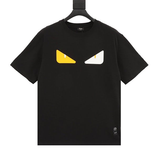 フェンディ バッグ バグズ ロゴ コットン Tシャツ 偽物 fez75000
